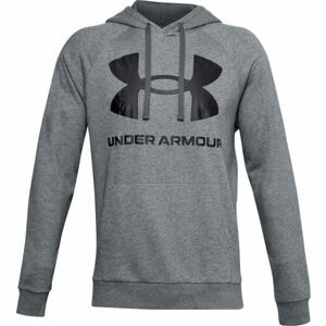 Under Armour RIVAL FLEECE BIG LOGO HD Pánska mikina, sivá, veľkosť lg