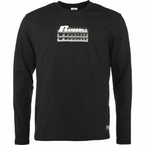 Russell Athletic LONG SLEEVE TEE SHIRT M Pánske tričko, čierna, veľkosť XXL