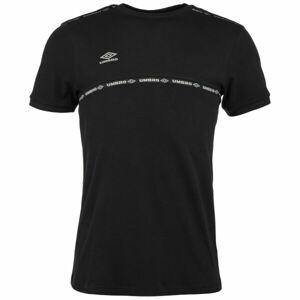 Umbro TAPED TECH TEE Pánske tričko, čierna, veľkosť L