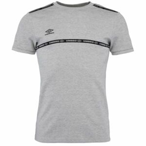 Umbro TAPED TECH TEE Pánske tričko, sivá, veľkosť S