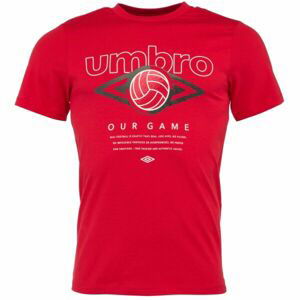 Umbro FW RETRO FOOTVALL GRAPHIC TEE Pánske tričko, červená, veľkosť L