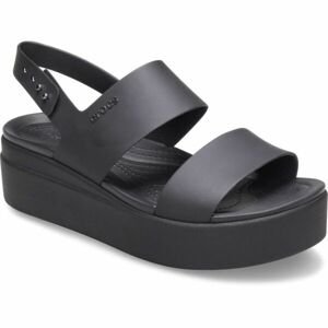 Crocs BROOKLYN LOW WEDGE W Dámske sandále, čierna, veľkosť 36/37