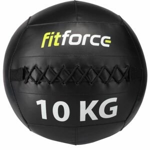 Fitforce WALL BALL 10 KG Medicinbal, čierna, veľkosť 10 KG