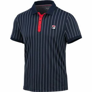 Fila POLO STRIPES Pánske polo tričko, tmavo modrá, veľkosť S