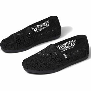 TOMS MOROCCAN CROCHET WM ALPR Dámske espadrilky, čierna, veľkosť 36