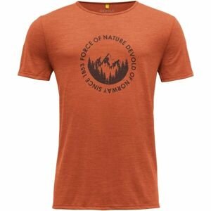 Devold LEIRA MAN TEE Pánske tričko, oranžová, veľkosť 2XL