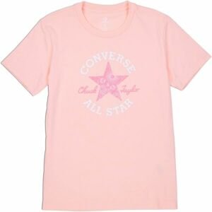 Converse CHUCK PATCH INFILL TEE Dámske tričko, lososová, veľkosť M
