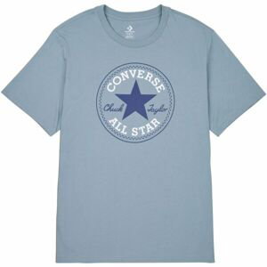 Converse STANDARD FIT CENTER FRONT CHUCK PATCH CORE TEE Unisex tričko, svetlomodrá, veľkosť