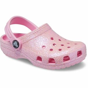 Crocs CLASSIC GLITTER CLOG T Detská nazúvacia obuv, ružová, veľkosť 22/23