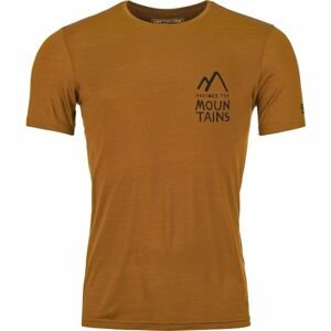 ORTOVOX 120 COOL TEC MTN DUO TS M Pánske tričko, oranžová, veľkosť M