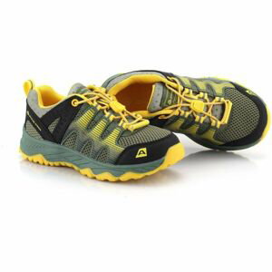 ALPINE PRO ZAHIRO Detská outdoorová obuv, sivá, veľkosť 33