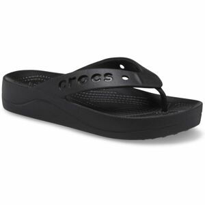 Crocs BAYA PLATFORM FLIP Dámske žabky, čierna, veľkosť 41/42