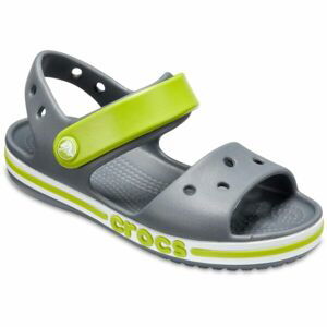 Crocs BAYABAND SANDAL K Detské sandále, sivá, veľkosť 27/28