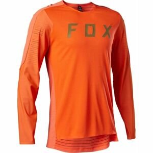 Fox FLEXAIR PRO LS JERSEY Pánsky enduro dres, oranžová, veľkosť XL
