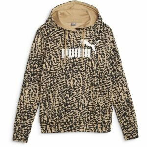 Puma ESS+ ANIMAL AOP HOODIE Dámska mikina s kapucňou, čierna, veľkosť XL