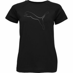 Puma MOTION LOGO Dámske tričko, čierna, veľkosť XS
