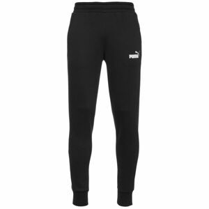 Puma ESS + 2 COL LOGO PANTS FL Pánske tepláky, čierna, veľkosť XXL