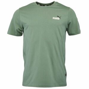 Puma ESS+2 COL SMALL LOGO TEE Pánske tričko, zelená, veľkosť