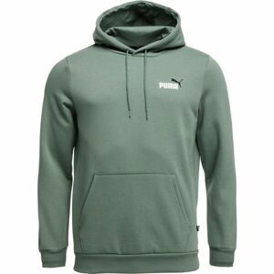 Puma ESS + 2 COL SMALL LOGO HOODIE FL Pánska mikina, zelená, veľkosť