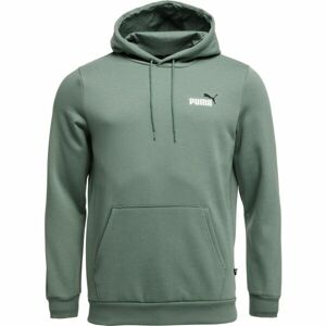 Puma ESS + 2 COL SMALL LOGO HOODIE FL Pánska mikina, zelená, veľkosť XXL