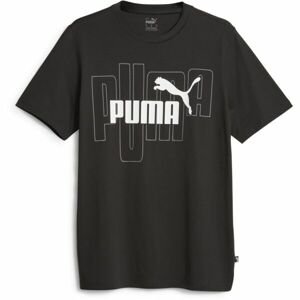 Puma ESS + CAMO GRAPHIC TEE Pánske tričko, čierna, veľkosť S