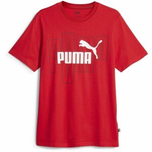 Puma GRAPHICS NO.1 Pánske tričko, červená, veľkosť XXL