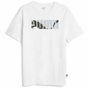 Puma GAPHICS PUMA WORDING TEE Pánske tričko, biela, veľkosť L