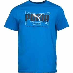 Puma GRAPHICS EXECUTION TEE Pánske tričko, modrá, veľkosť M