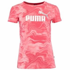 Puma ESS + MARBLEIZED TEE Dámske tričko, ružová, veľkosť L