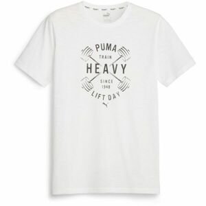 Puma GRAPHIC Pánske tričko, biela, veľkosť XL