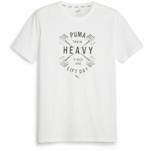 Puma GRAPHIC Pánske tričko, biela, veľkosť XXL