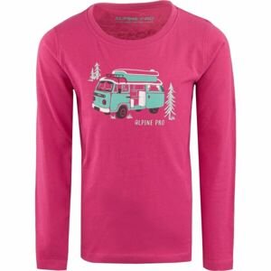 ALPINE PRO ACEFO Detské tričko, ružová, veľkosť 104-110