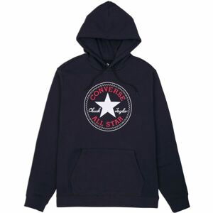 Converse STANDARD FIT CENTER FRONT LARGE CHUCK PATCH CORE PO HOODIE B Pánska mikina, čierna, veľkosť L