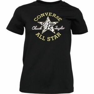 Converse CHUCK PATCH INFILL TEE Dámske tričko, čierna, veľkosť S
