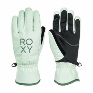 Roxy FRESHFIELD GLOVES Dámske zimné rukavice, svetlo zelená, veľkosť L