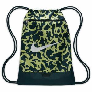 Nike BRASILIA TRAINING GYM SACK Gymsack, tmavo zelená, veľkosť