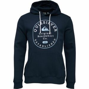 Quiksilver CIRCLE TRIM HOOD Pánska mikina, tmavo modrá, veľkosť L