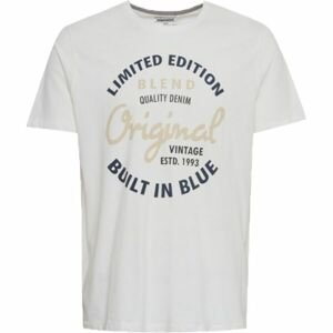 BLEND TEE REGULAR FIT Pánske tričko, biela, veľkosť XXXL