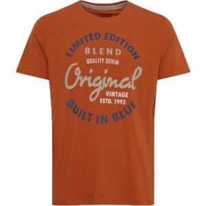 BLEND TEE REGULAR FIT Pánske tričko, oranžová, veľkosť XL