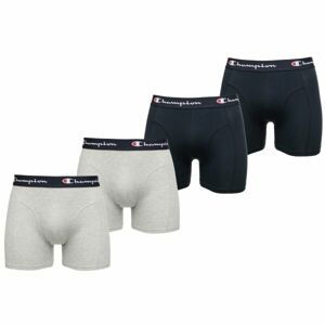 Champion LEGACY 4PK Pánske boxerky, sivá, veľkosť M