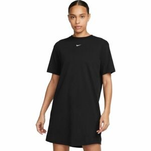 Nike NSW ESSNTL SS DRESS TSHRT Dámske šaty, čierna, veľkosť M