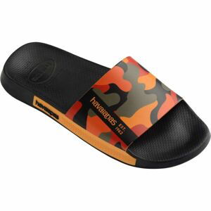 HAVAIANAS SLIDE PRINT Unisex šľapky, čierna, veľkosť 43/44