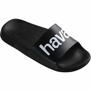 HAVAIANAS SLIDE CLASSIC LOGO MANIA Unisex šľapky, čierna, veľkosť 45/46