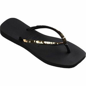 HAVAIANAS SQUARE MAGIC SEQUIN Dámske žabky, čierna, veľkosť 41/42