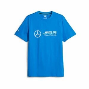 Puma MERCEDES-AMG PETRONAS F1 TEAM ESSENTIALS Pánske tričko, modrá, veľkosť L