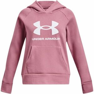 Under Armour RIVAL FLEECE BL HOODIE  Dievčenská mikina, ružová, veľkosť S