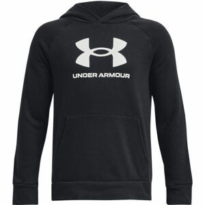 Under Armour RIVAL FLEECE BL HOODIE Chlapčenská mikina, čierna, veľkosť M