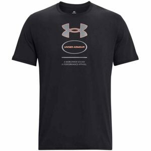 Under Armour BRANDED GEL STACK SS M Pánske tričko, čierna, veľkosť XXL