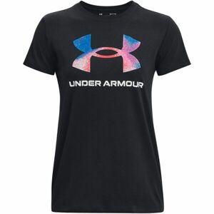 Under Armour LIVE SPORTSTYLE GRAPHIC SS Dámske tričko, čierna, veľkosť L