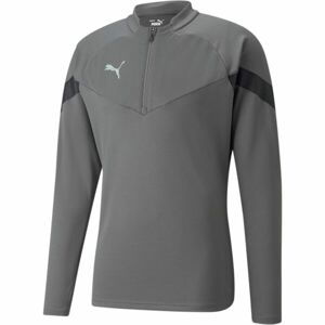 Puma TEAMFINAL TRAINING 1/4 ZIP TOP Pánska športová mikina, sivá, veľkosť XXL